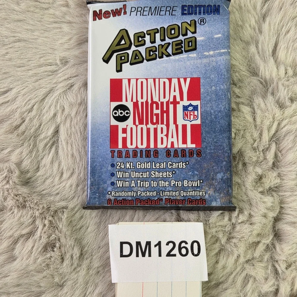 2 Pack 1993 Action Packed Monday Night Football Premiere Edition Sealed Packs